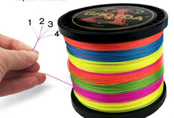 120lb  Fishing Braid 500 meter rolls- 4 strand⁹
