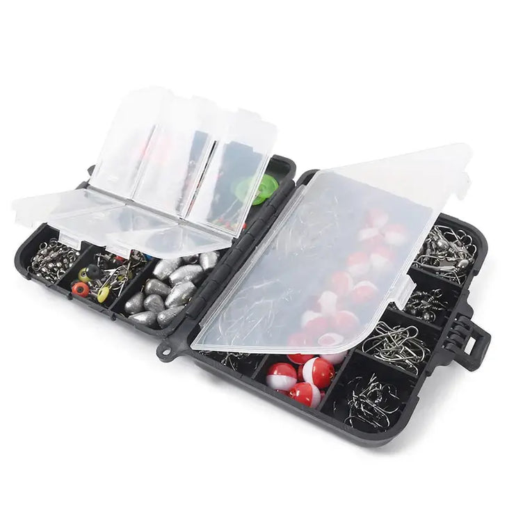 Outdoor Fishing Accessories Set with Tackle Box (263pcs)