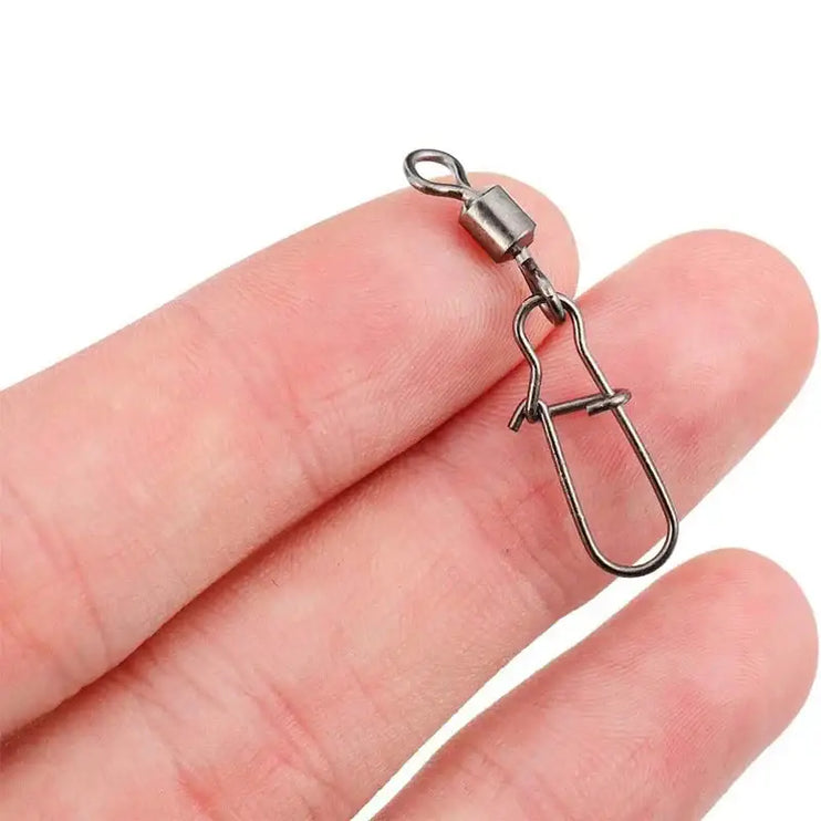 Stainless Steel Fishing Swivel Snaps – 50/100/200pcs