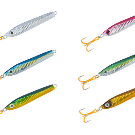 UV Jigs with Orange Treble Hook