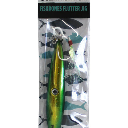 Ocean Assassin Fishbones Flutter Jig - Green