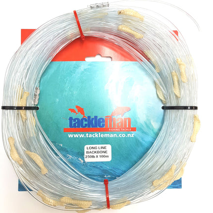 Longline Backbone 250lb x 100m with Stoppers