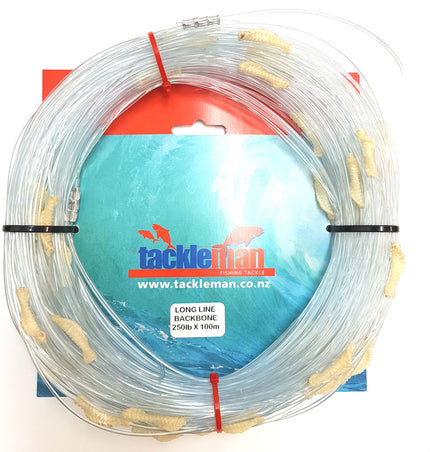 Longline Backbone 250lb x 100m with Stoppers
