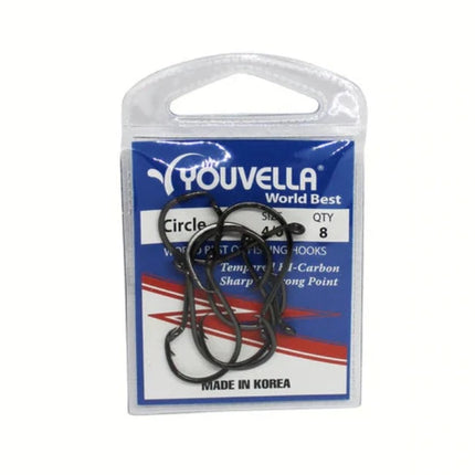 Youvella Circle Hooks 4/0 (8 PER PACK)