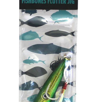 Ocean Assassin Fishbones Flutter Jig - Green
