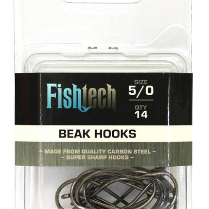 Fishtech Beak Hooks 5/0 (14 per pack)