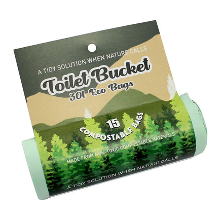 Toilet Bucket Eco Bag Roll ( 15 bags per roll )