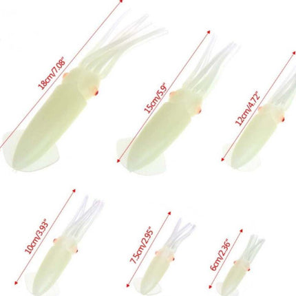 NZDiver Xtra Large 18 cm Lumo Squid Skirts (pack of 2)