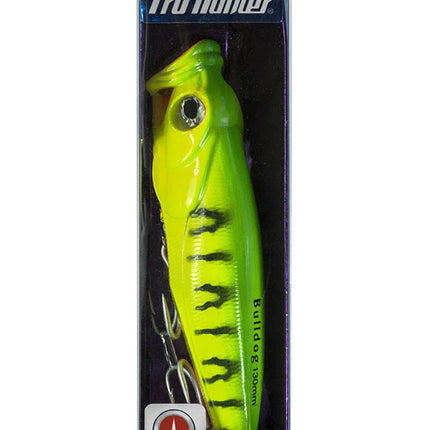 Pro Hunter Pop Bull Dog 130mm - Hot Tiger - Great for Kingfish