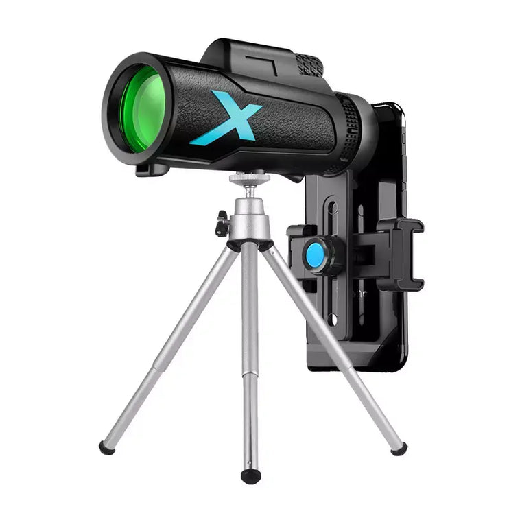 HD High Powered BAK4 Prism 12X50 Monocular Telescope for Smartphone