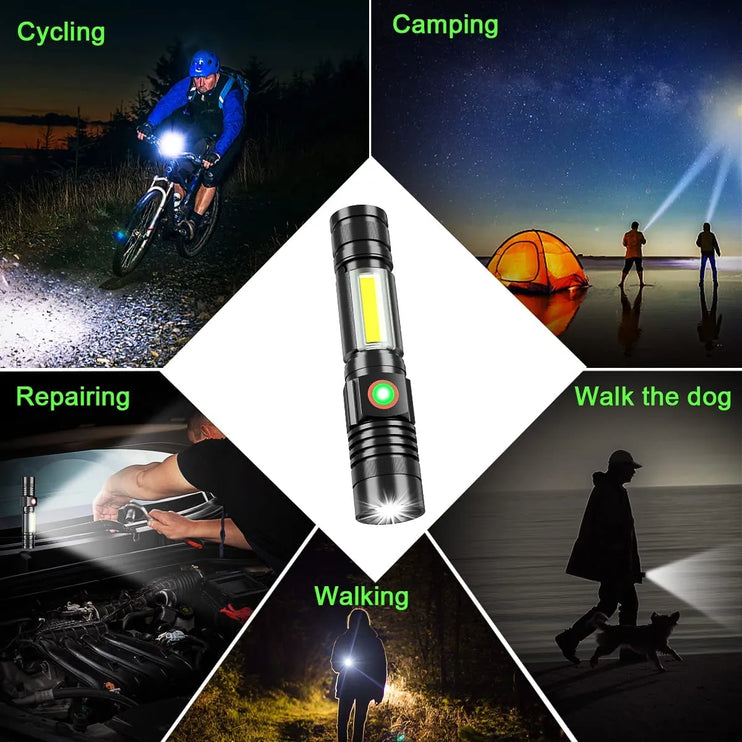 Solar Powered  Outdoor Flashlight