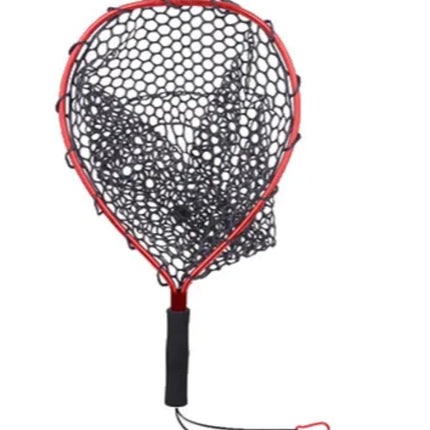 48cm Kayak Landing Net with Leash - Red