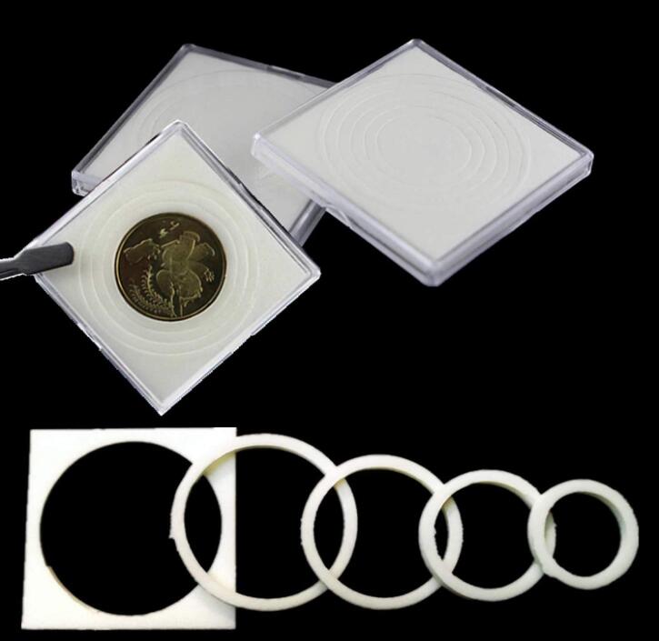 Clear Square Coin Case - 20 Pcs for 20/25/30/35/40mm Coins PVC Free