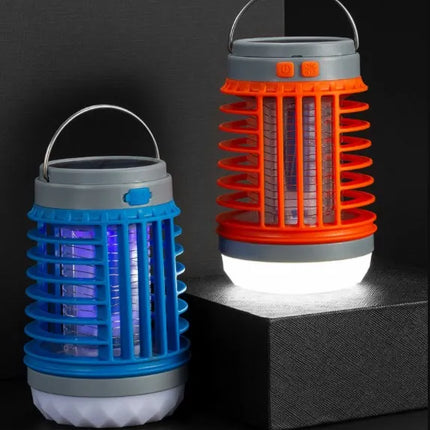 Solar Powered  Rechargeable 3 in 1 Mosquito Zapper - Lantern & Torch