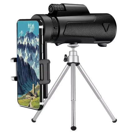 HD High Powered BAK4 Prism 12X50 Monocular Telescope for Smartphone