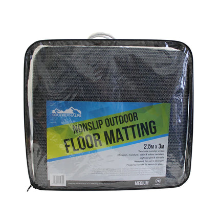 Large Floor Mat - Blue and Grey  2.5m x 6m - Southern Alps